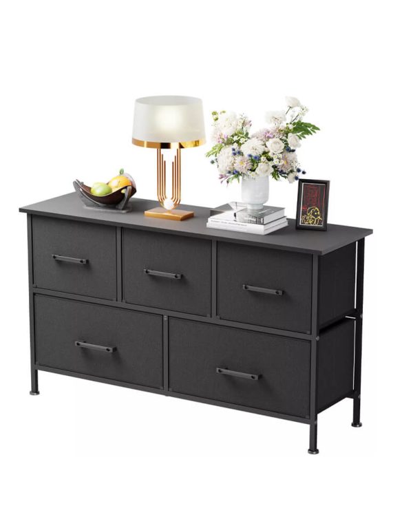 8 Drawers Fabric Dresser Charging Station